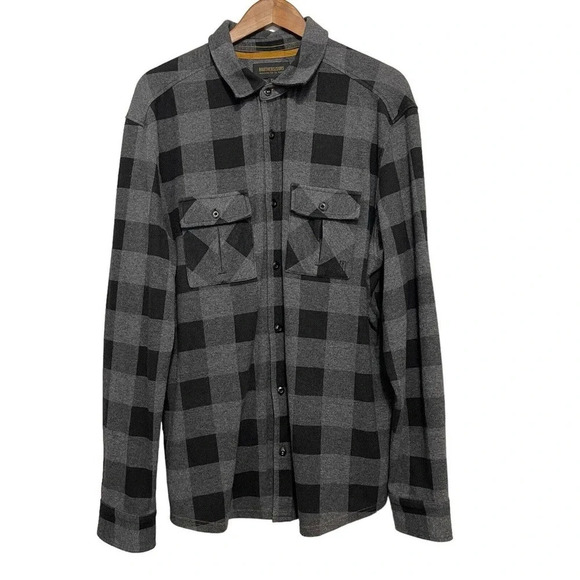 Brothers and Sons Jacquard Plaid Print Button Down Western Shirt Size XL - Picture 8 of 8